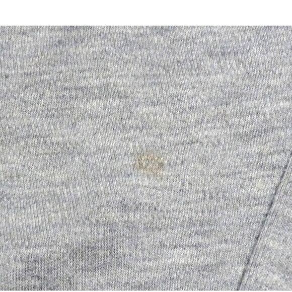 Vintage Steeplechase Gray V-Neck Sweater L - Cotton Wool Blend Embroidered Logo - Picture 2 of 7